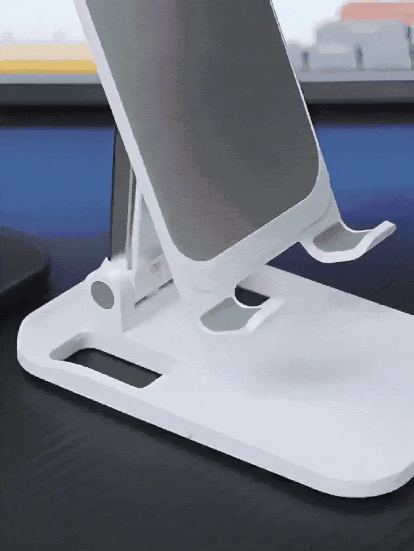 Soporte multifuncional antideslizante para teléfono, soporte portátil para teléfono y tableta, adecuado para varios teléfonos y tabletas, unisex, decoración de escritorio, accesorio para teléfono, dormitorio, estudio, oficina, esencial para viajes - Multicolor - Ver 3