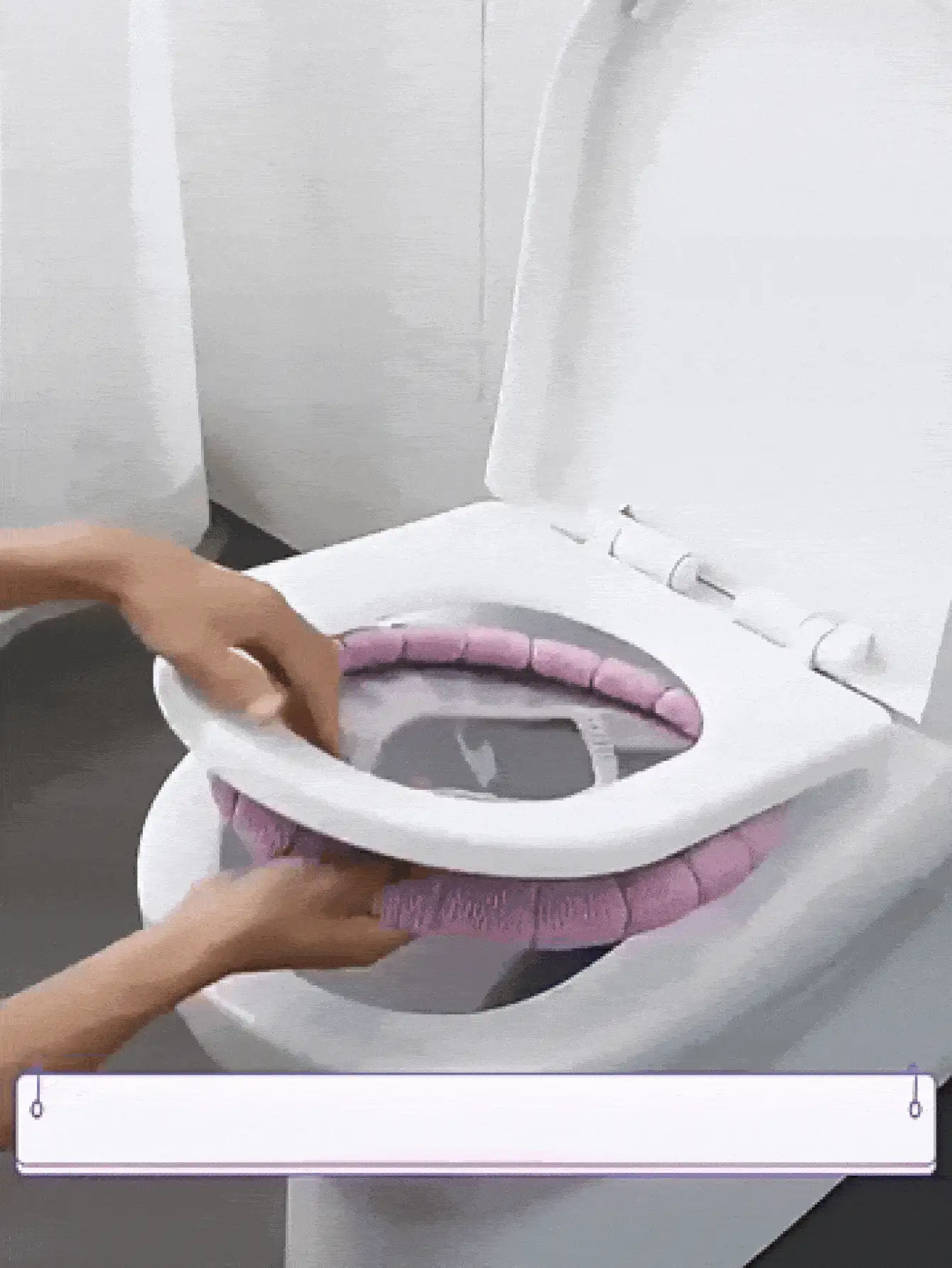 Minimalist Toilet Seat Cover Pads With Strap To Avoid Direct Bowl Contact Reusable Toilet Seat Covers For College Students Toilet Seat Pads Great For Hotel Stays Toilet Seat Cover Apartment Bathroom Accessories Travel Household Essentials - Multicolor - View 3