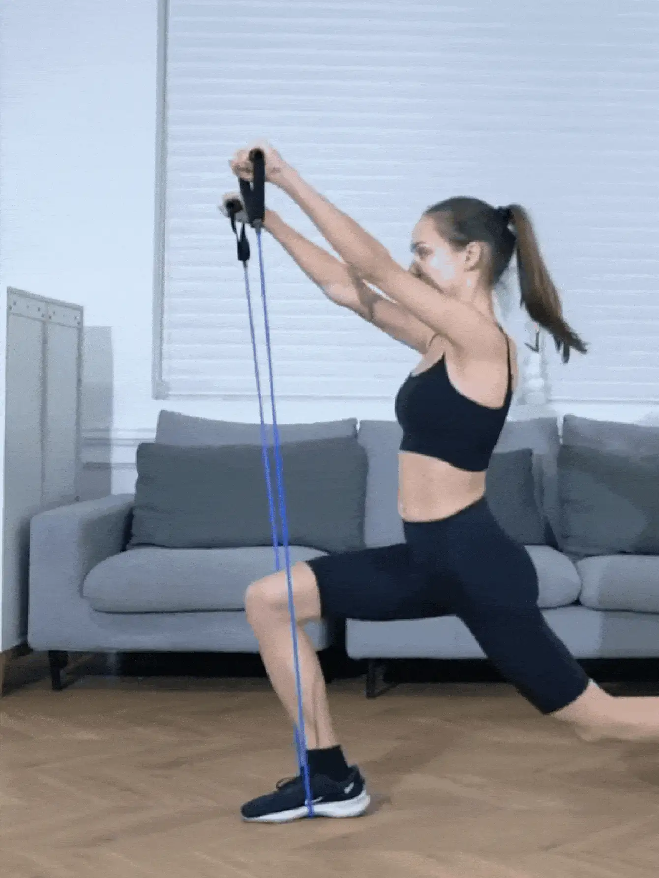 Portable Yoga Resistance Bands With Comfort Handles Tpe Elastic Fitness Rope For Men Women Yoga Pull Rope Fitness Stretching Rope For Home Workouts And Strength Training Pilates Body Shaping Workout Equipment Gym Essentials Accessories - Multicolor - View 3