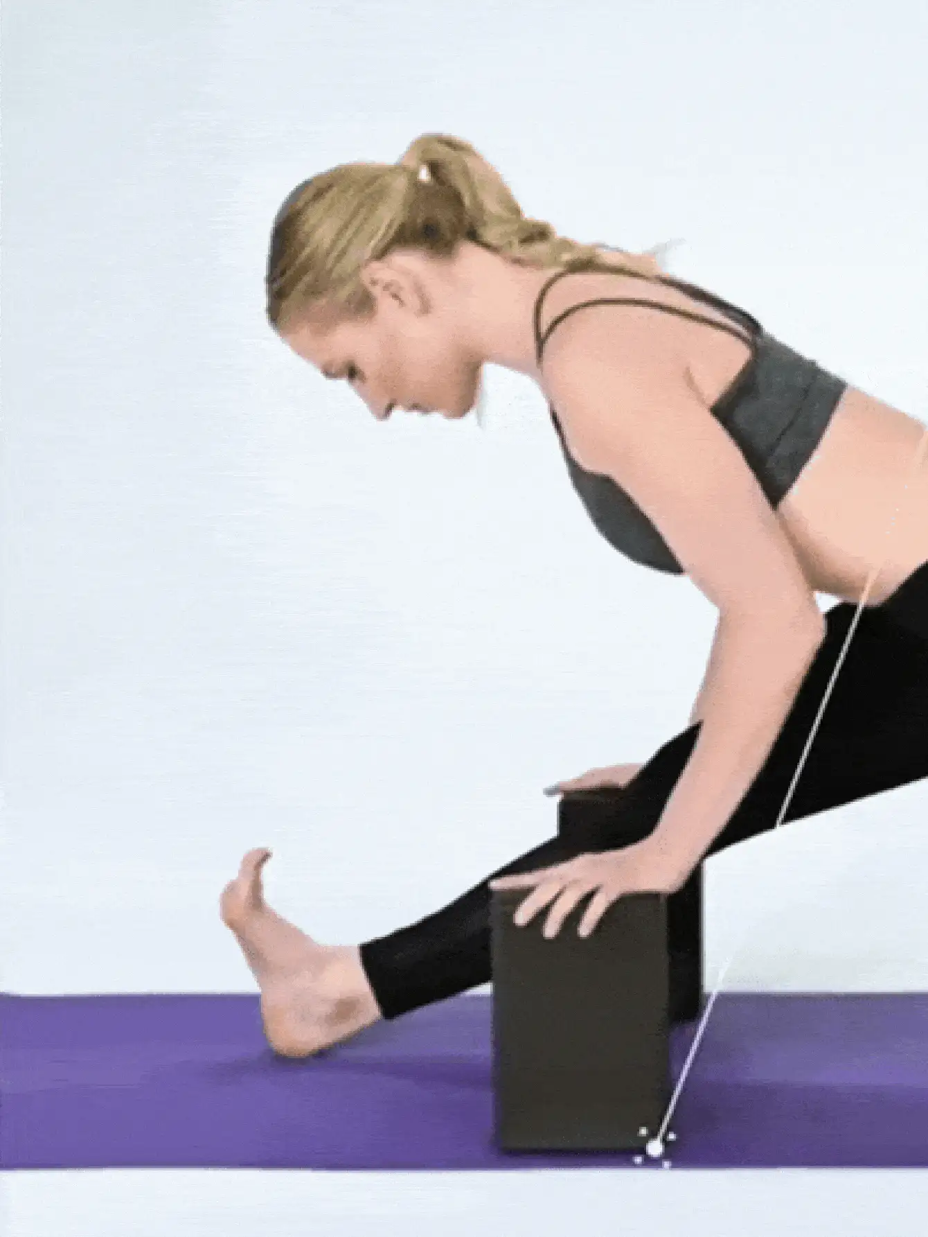 Bloque de yoga antideslizante, diseño biselado, soporte resistente, material de espuma EVA, ligero, adecuado para pilates, meditación, equilibrio, estiramiento, movimientos profundos, danza, fitness, yoga y otros deportes, un accesorio de fitness esencial. - Talla única - Ver 4