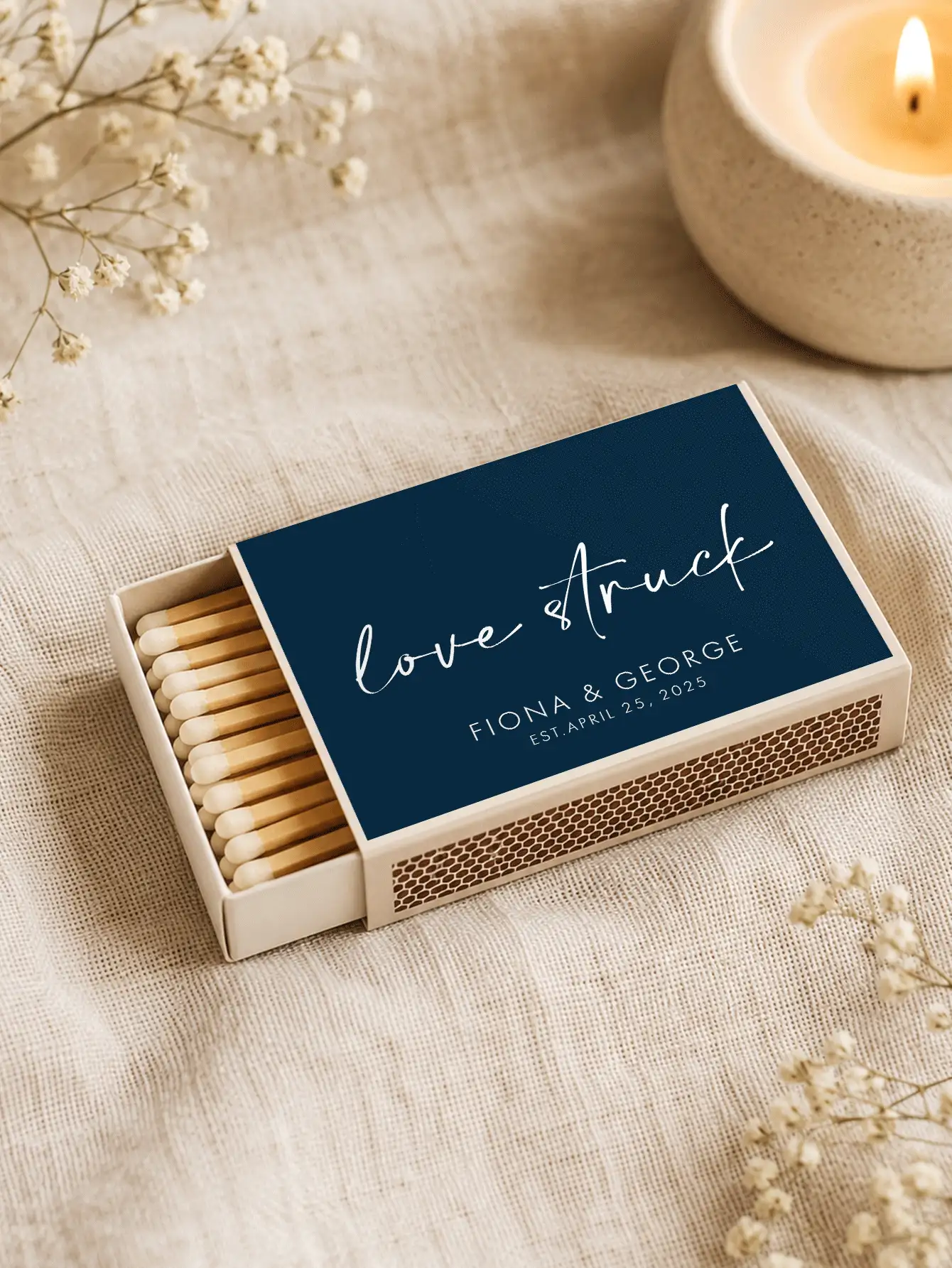 Custom Matchbox Labels, Personalized Stickers For Wedding Parties, Event Favors, Custom Wedding Decorations, Bulk Order For Birthday Celebrations, Corporate Gifts, Anniversary Souvenirs, Spring & Summer Holiday Parties - Multicolor - View 2