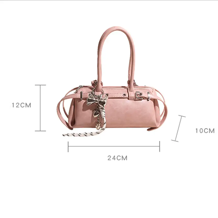 Bolso bandolera vintage de piel sintética suave, bolso de hombro, bolso inclinado, para ir al trabajo, de compras, para citas y otros bolsos de mujer. - Negro - Ver 2