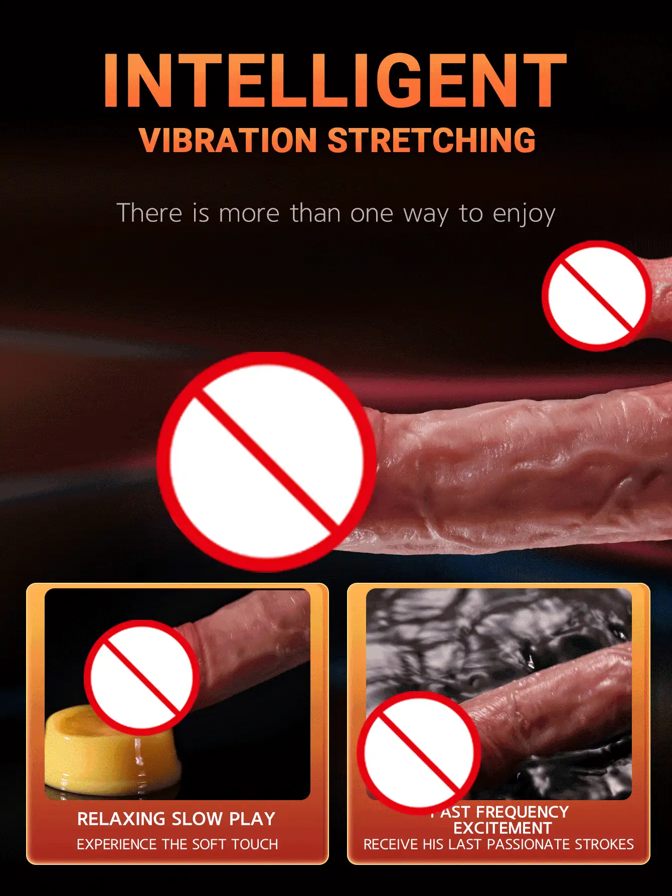 Vaginal G-Spot Stimulator - Spanking Dildo Sex Toy Vibrator - 8.6 Inch Big Thick Dildo Licking Vibrator With 9 Spanking And 9 Vibrating And Heated Licking Modes, Realistic Suction Cup Dildo Adult Toys, Can Be Used In The Bathroom, On The Wall, On The Table,  Reliable, Suitable For Both Women And Couples, Silicone Dildos, Remote Adult Toys For Women And Couples, Silicone Penis Dildo Remote Control Adult Toys. - 均碼 - 查看 4