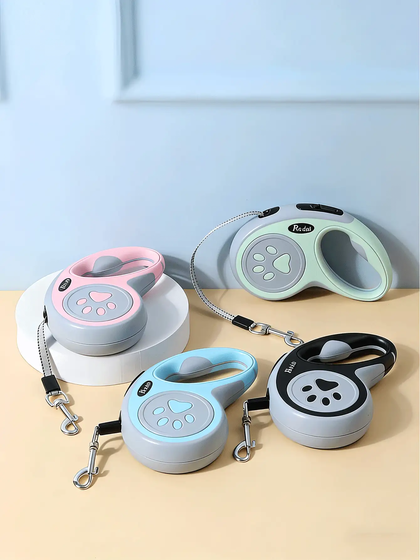 3 Meters/5m Retractable Adjustable Pet Leash Nylon Rope Leash Easy To Manage Suitable For Medium And Small Dogs Walking Dog Supplies Puppy Dog Toys Pet Accessories Cat Valentine's Day - Multicolor - View 3