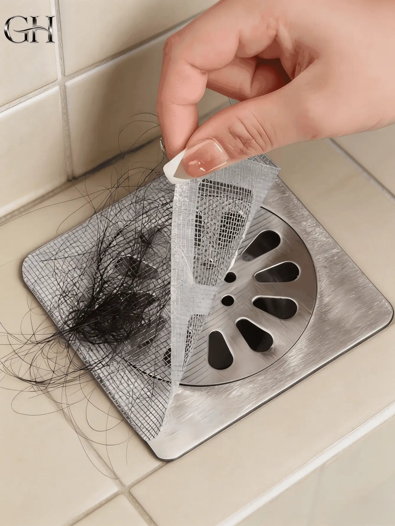 Drain Sticker, Drain Filter, Hair Catcher, Sewer Filter, Sink Strainer, Drainage Filter, Suitable For Bathroom, Kitchen, Bath, Washbasin, Self-Adhesive Convenient, Durable And Easy To Install To Keep Drainage System Clear - Multiple Styles - View 3