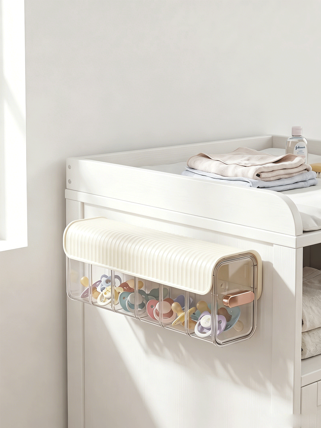 Wall-Mounted Socks Storage Box Transparent Drawer-Style Pull-Out Grid Underwear Storage Box Wall-Mounted Trash Bag Storage Box Bra Storage Box Bathroom Bedroom Home Dorm Storage Women's Organization Travel Essentials Back To School - Multicolor - View 2
