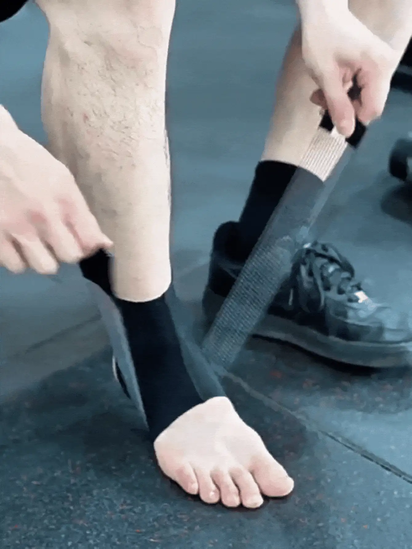 Băng nén cổ chân siêu mỏng kèm đai quấn hỗ trợ cổ chân, đai cố định khớp cổ chân unisex, miếng bảo vệ hỗ trợ gót chân, phù hợp cho bóng rổ, bóng đá, leo núi, đi bộ đường dài, hoạt động ngoài trời, golf, phụ kiện thiết yếu cho phòng gym - Nhiều màu - Xem 3