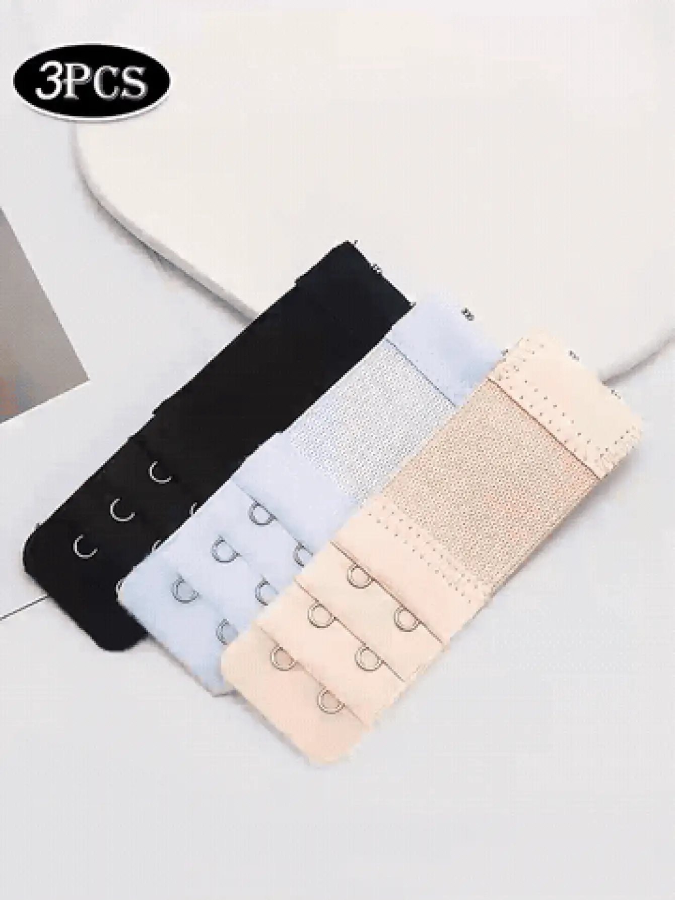 1/3pcs Flexible Bra Extender Hooks To Reduce Back Tightness Breathable Bra Extender Strap For Women Seamless Bra Extension Buckle Perfect For Travel Gym Workout Essential Accessory Outdoor Travel Running Hiking Fitness And Daily Wear - Multicolor - View 3