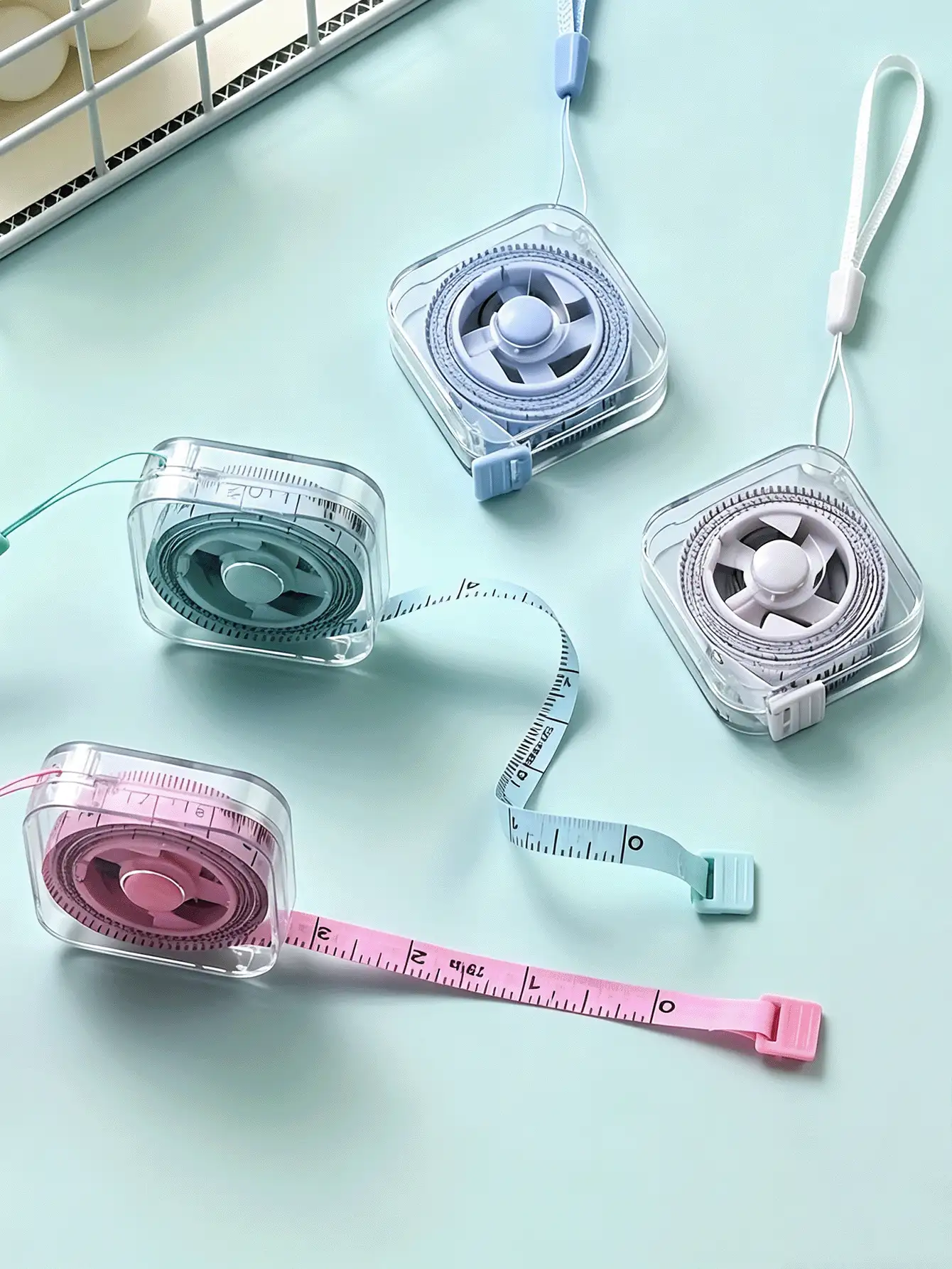 Soft Tape Measure Of 2 Meters/6 Feet Portable Measuring Tape With Retractable Locking Mechanism And Clear Centimeter/Inch Markings - Sewing Home Use Waist Chest Height Measurements Travel Essentials Tools Back To School Supplies Sewing Supplies - A - View 3
