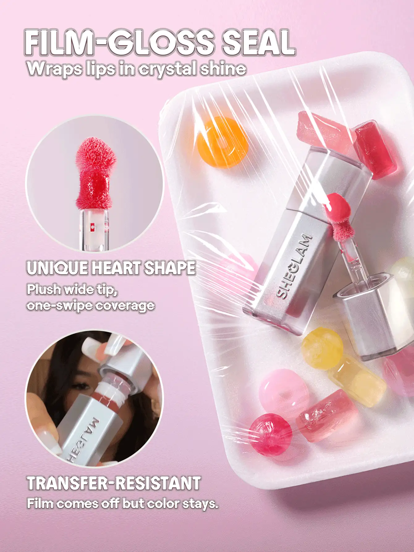 SHEGLAM [2Pcs] Just Blushed 眼影盤和唇彩套組 品牌美妝化妝品 適合女士與女孩 - 剛剛暈染+草莓牛奶 - 查看 5