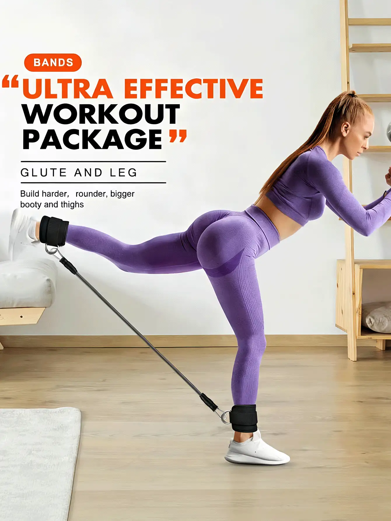 Yoga Resistance Bands Exercise Loop Bands To Shape Your Legs And Glutes For Yoga Pilates Home Workout Strength Bands For Booty Home Workout Equipment Gym Sets Pilates Yoga Accessories Weight Loss Exercise - Multicolor - View 3