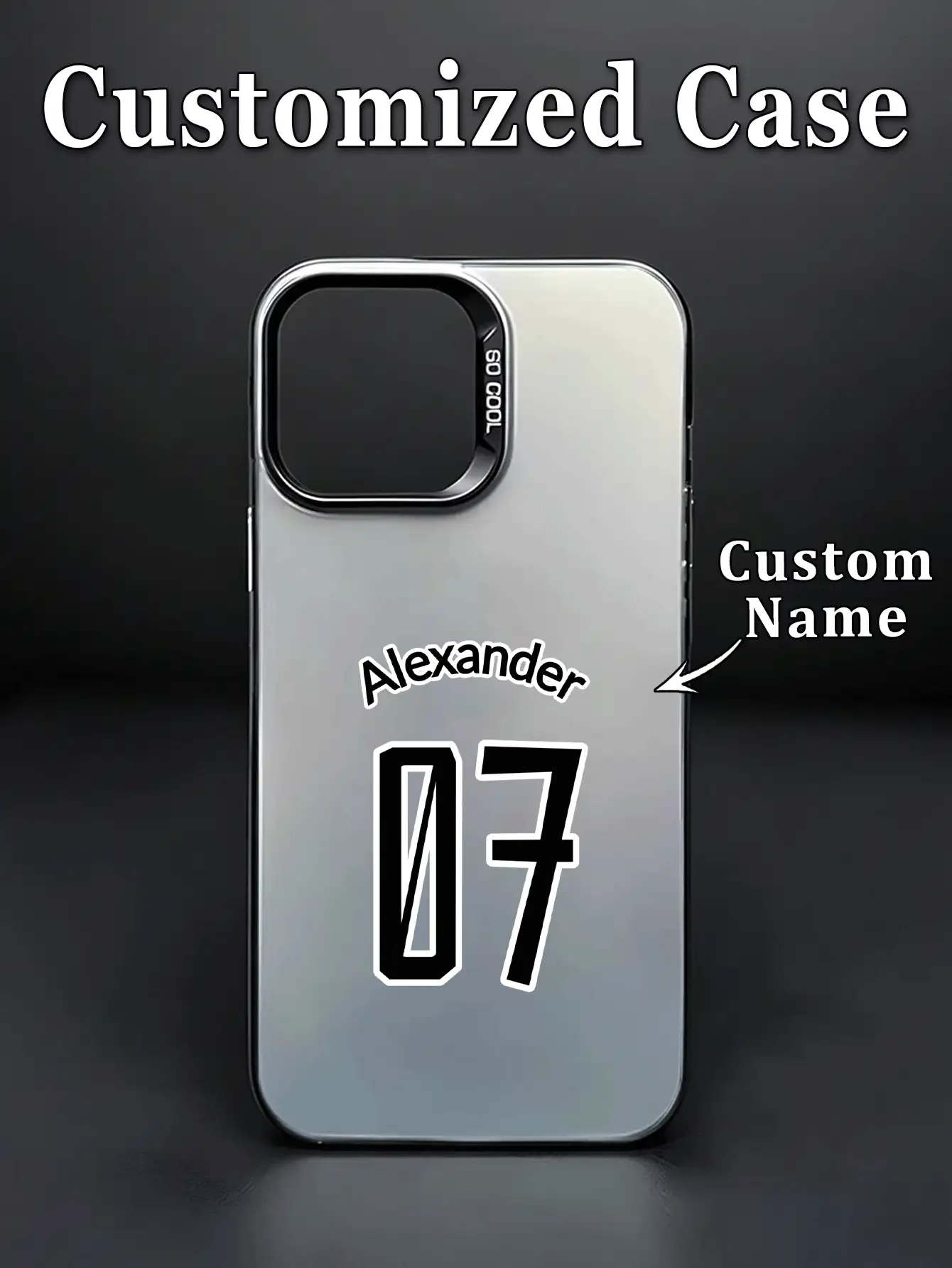 1件 DIY 大數字與姓名雙重客製化手機殼,相容 S24 Ultra 系列及 17 Pro Max/16 Pro/15/14 Plus/13 Pro/12 Pro Max/11/7P/XS/XR,硬 PC 材質,防刮、防指紋,適合個人、伴侶、家人、朋友、情侶、姊妹,生日與週年禮物 - 彩色 - 查看 2