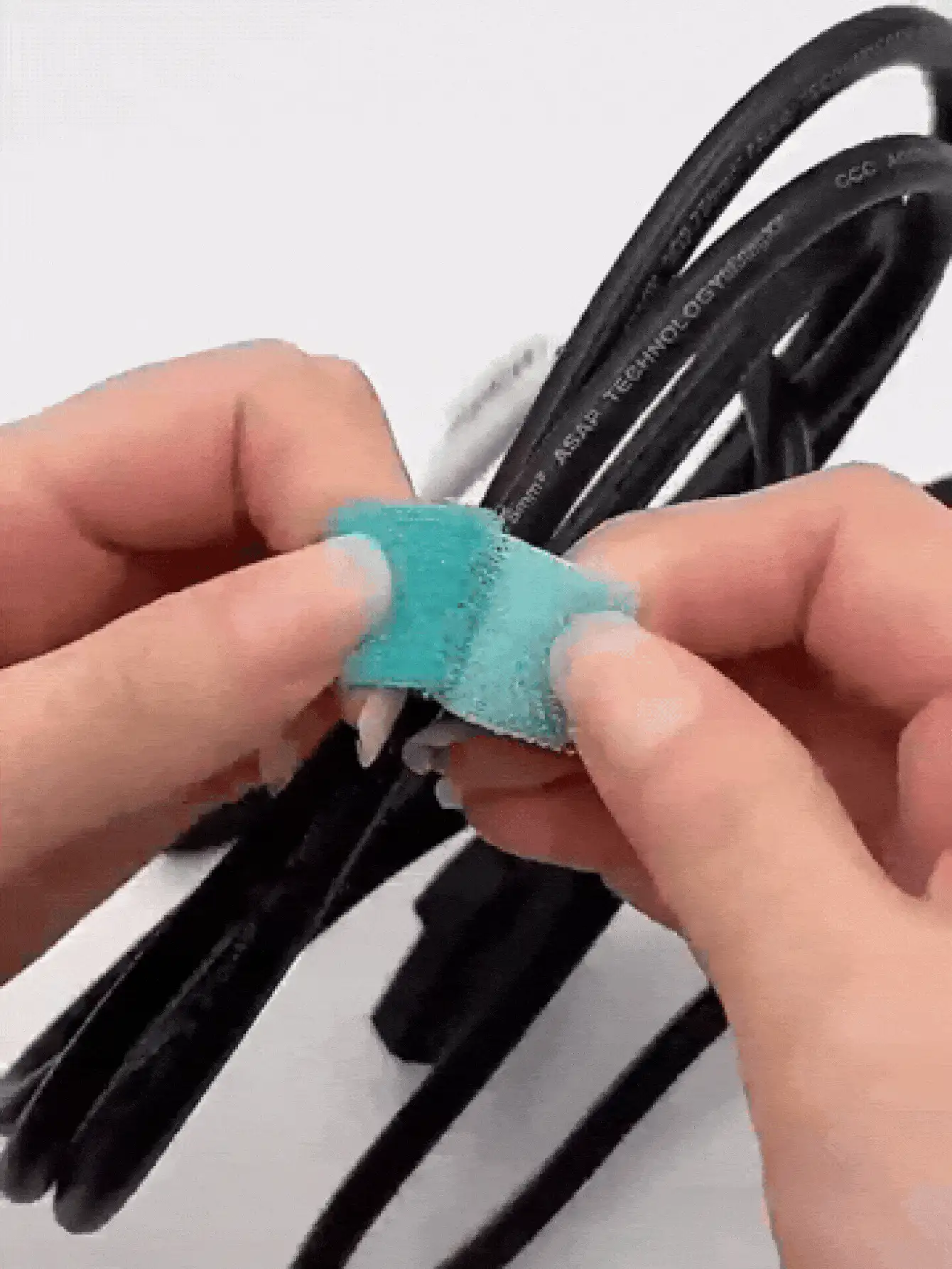 Multi-Color Reusable Cable Ties With Supports Handwritten Annotations Reusable Fastening Cable Ties Cord Organizer For Earphone Mouse Cable Winder Easy Cord Management And Identification Solution Office Home Essentials - Multicolor - View 3