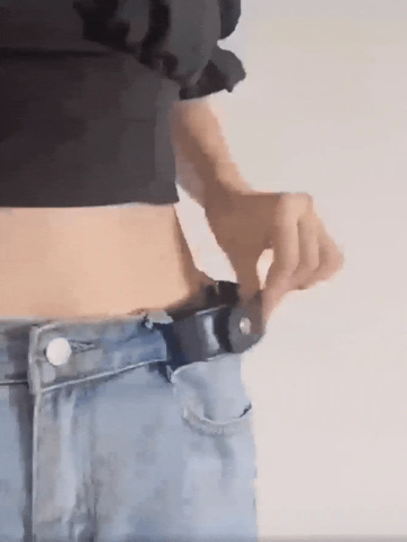 Unisex Elastic Waistband, Adjustable No-Buckle Invisible Elastic Belt, Comfortable Design, Optimizes Body Contour, Seamless Fit, Convenient For Daily Wear, Practical And Thoughtful Holiday Gift - Multicolor - View 3