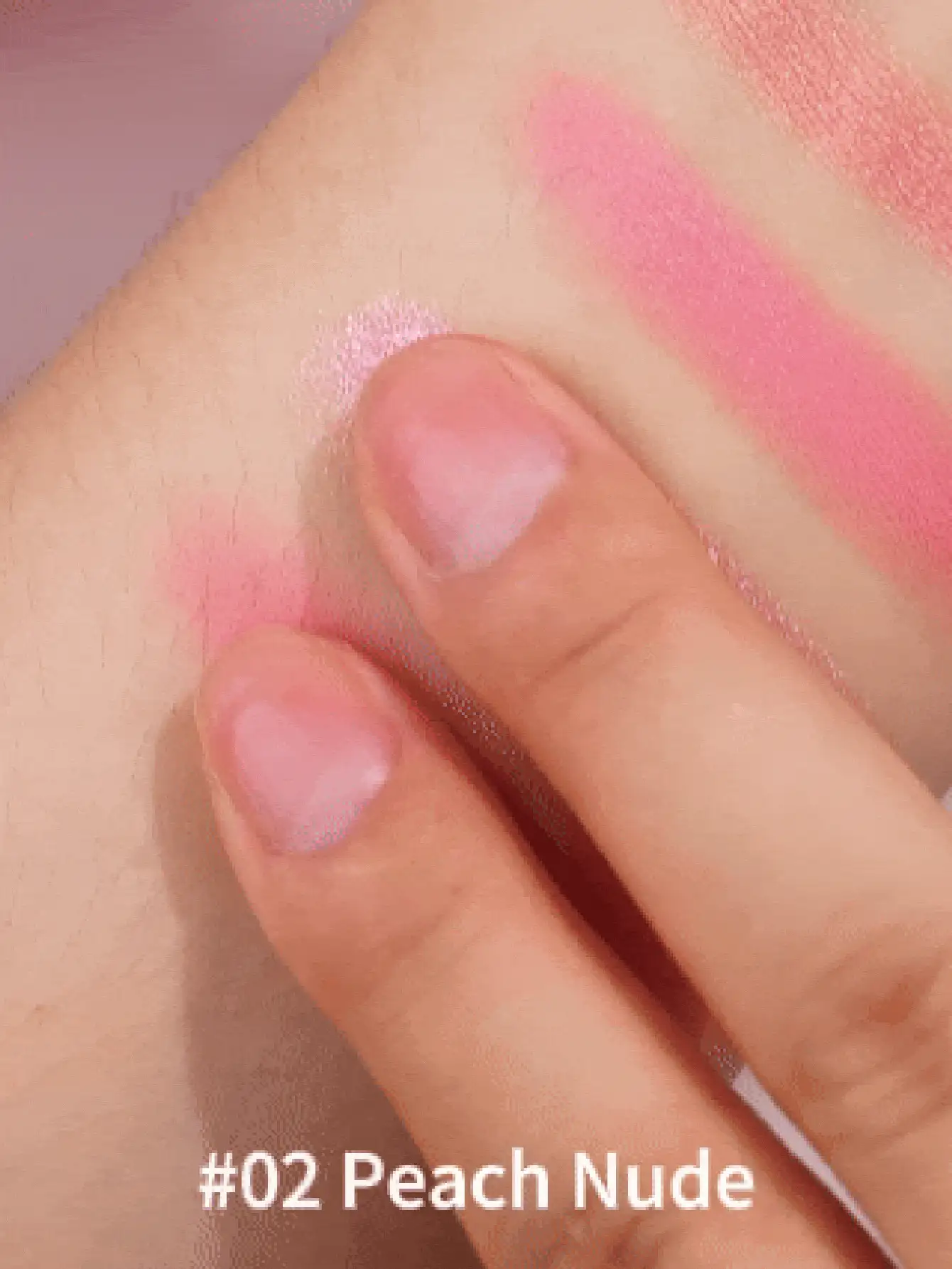 USHAS Perfect Touch 2-in-1 Blush & Highlighter, Perona Pipi Krim Berbentuk Hati dengan Glitter, Pewarna Pipi Merah Muda Alami, Warna Tahan Lama dan Mudah Dibaurkan, Highlighter untuk Kilau Wajah, Palet Makeup Portabel yang Lucu, Cocok untuk Penggunaan Sehari-hari & Pesta - #02 Seri Merah Muda Peach Lembut - View 2