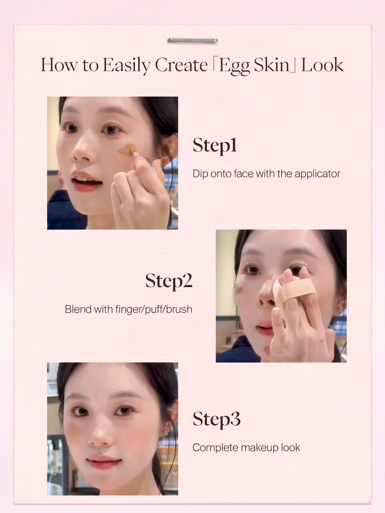 JOOCYEE Egg Skin Liquid Blush, Soft Tint, Blends Seamlessly, Precise Application, Creates Radiant Makeup Look - #L05 Sweet Apricot - View 3