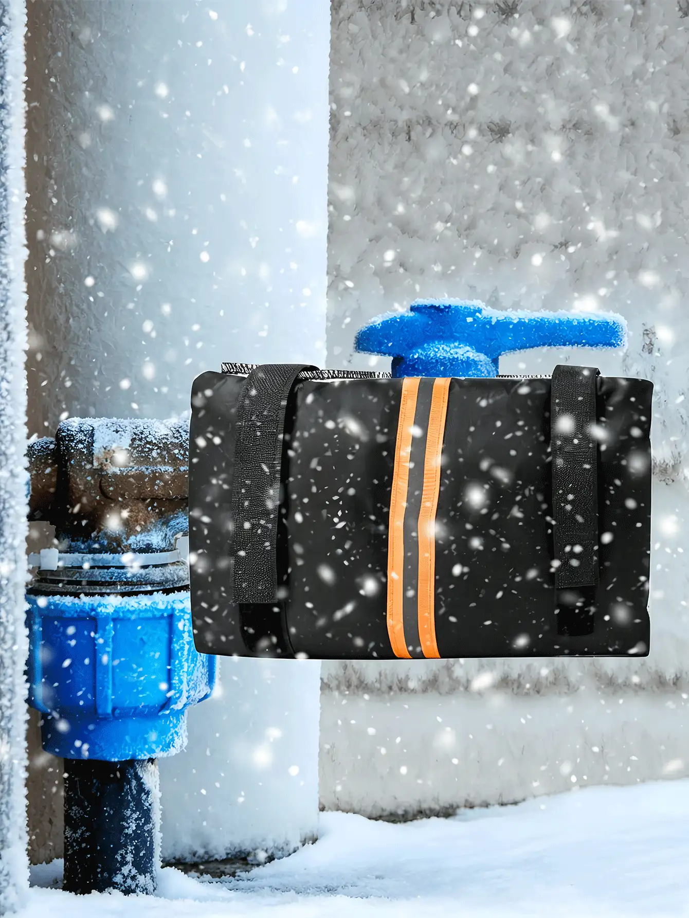 Thickened Water Faucet Anti-Freeze Insulation Cover, Reusable Waterproof Winter Faucet Protection Sleeve, Winter Insulation Tool, Anti-Freeze Pipe Sleeve, Suitable For Cold Weather, Yard, Winter Essential, Home Garden Kitchen And Various Outdoor Environments - A - View 3