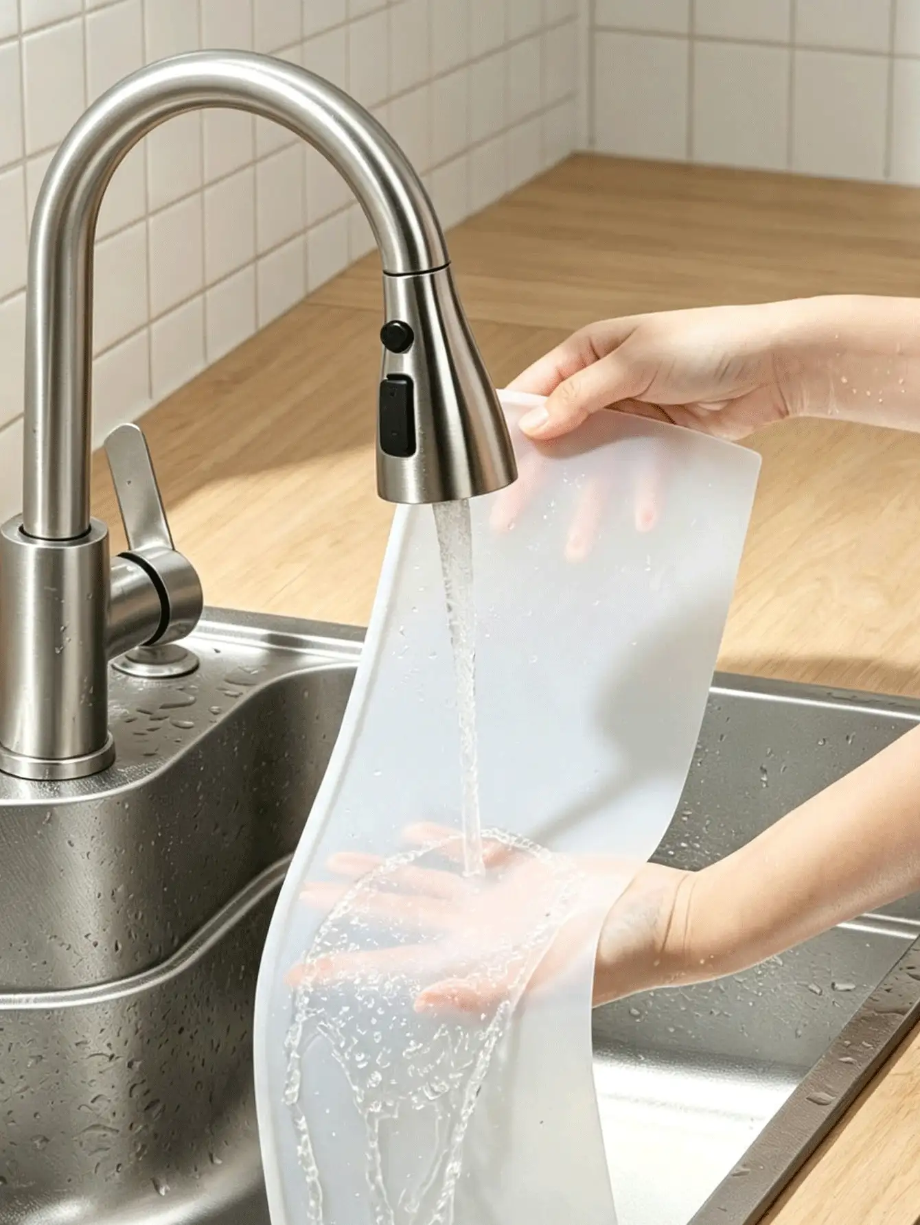 Silicone Kitchen Sink Splash Guard Mat, Narrow Edge Extended Drainage Mat, Countertop Storage Mat, Bar Anti-Slip Mat, Bathroom Decor, Bathroom Accessories, Halloween Decoration, Back To School Home Decor, Room Decor - View 2