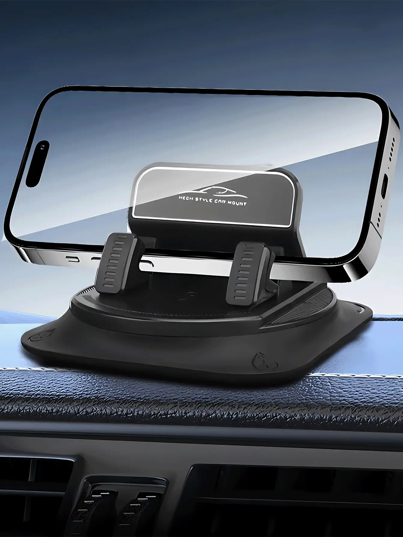 Multifunctional Phone Holder For Car With Firm Grip To Avoid Falling Mount Dash Mounted Holders Phone Holders For Commuters Universal Automobile Cradle For Road Trippers For Highway Phone Car Essentials Accessories For Women Men Car Things Car Decor - Multicolor - View 3