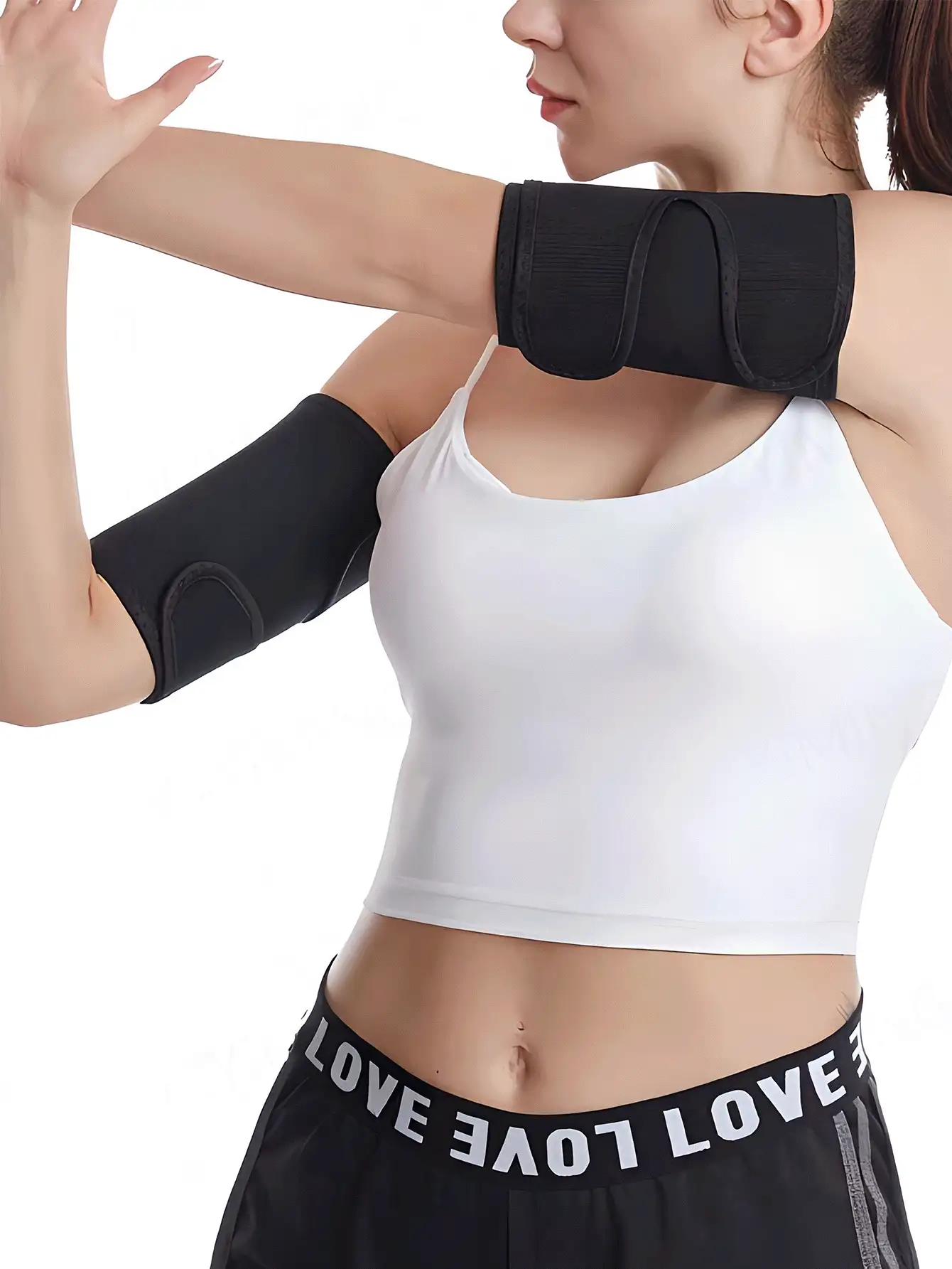 4pcs/Set Unisex Sauna Arm Shaping Bands For Sports Training And Fitness Sweat-Inducing Arm Sleeves With Silver Sauna Coating Inside, Gym Accessories - Multicolor - View 5