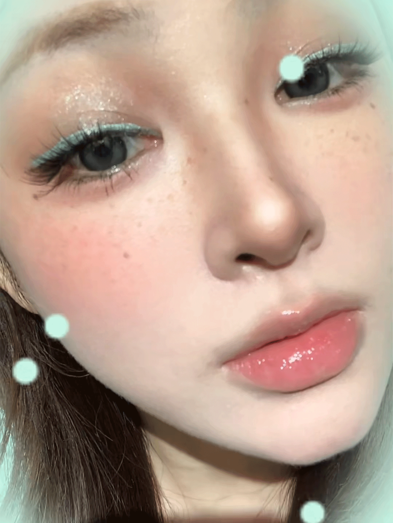 JUDYDOLL DUO EYE TINT Eyeshadow Cair Dua Ujung Edisi Mini Terbatas Seri Pocket Candy Matte Shimmer Glitter Highlighter Berwarna-warni Tahan Lama Berpigmen - 03 Cokelat Mint - View 2