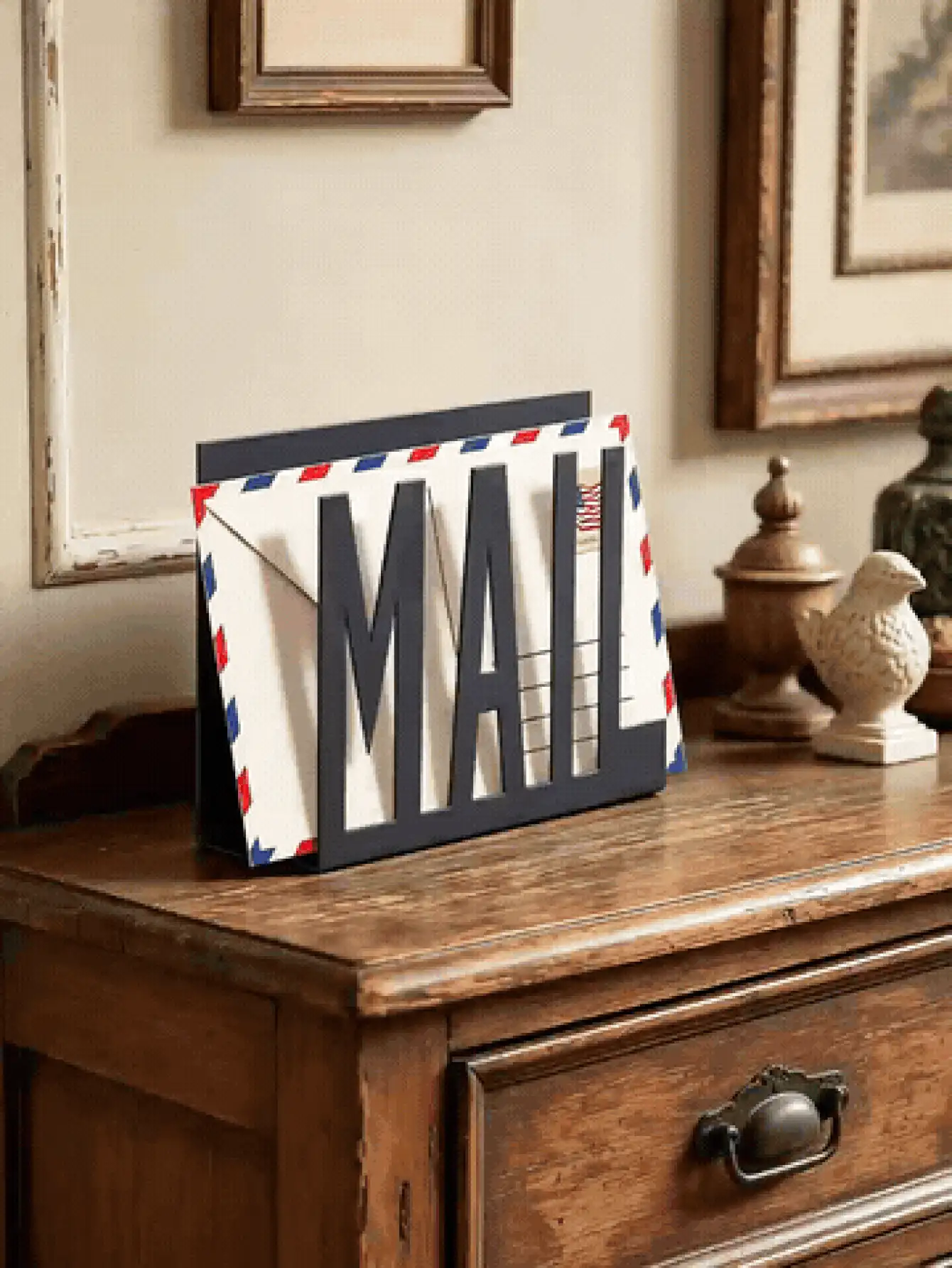 Metal Mesh Letter Organizer Desktop File Storage Rack Unisex Office Envelope Document Storage Back To School Halloween Christmas Gift Home Living Room Office Decor Travel Vacation Camping Party Favor School Essential Organizer Accessory - Multicolor - View 3