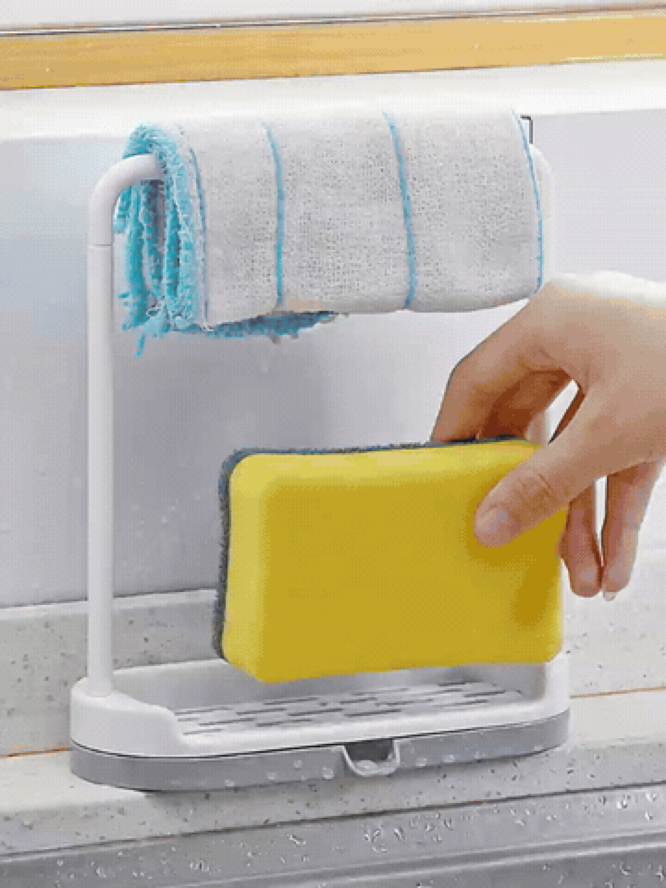 Sink Storage Rack, Sink Sponge Drain Rack, Unisex, Multi-Functional Kitchen Home Bathroom Classroom Decor, Indoor Daily Use, Back To School Season, Christmas Halloween, Travel, Holiday Wedding Party Gift, Essential Accessory - Multicolor - View 2