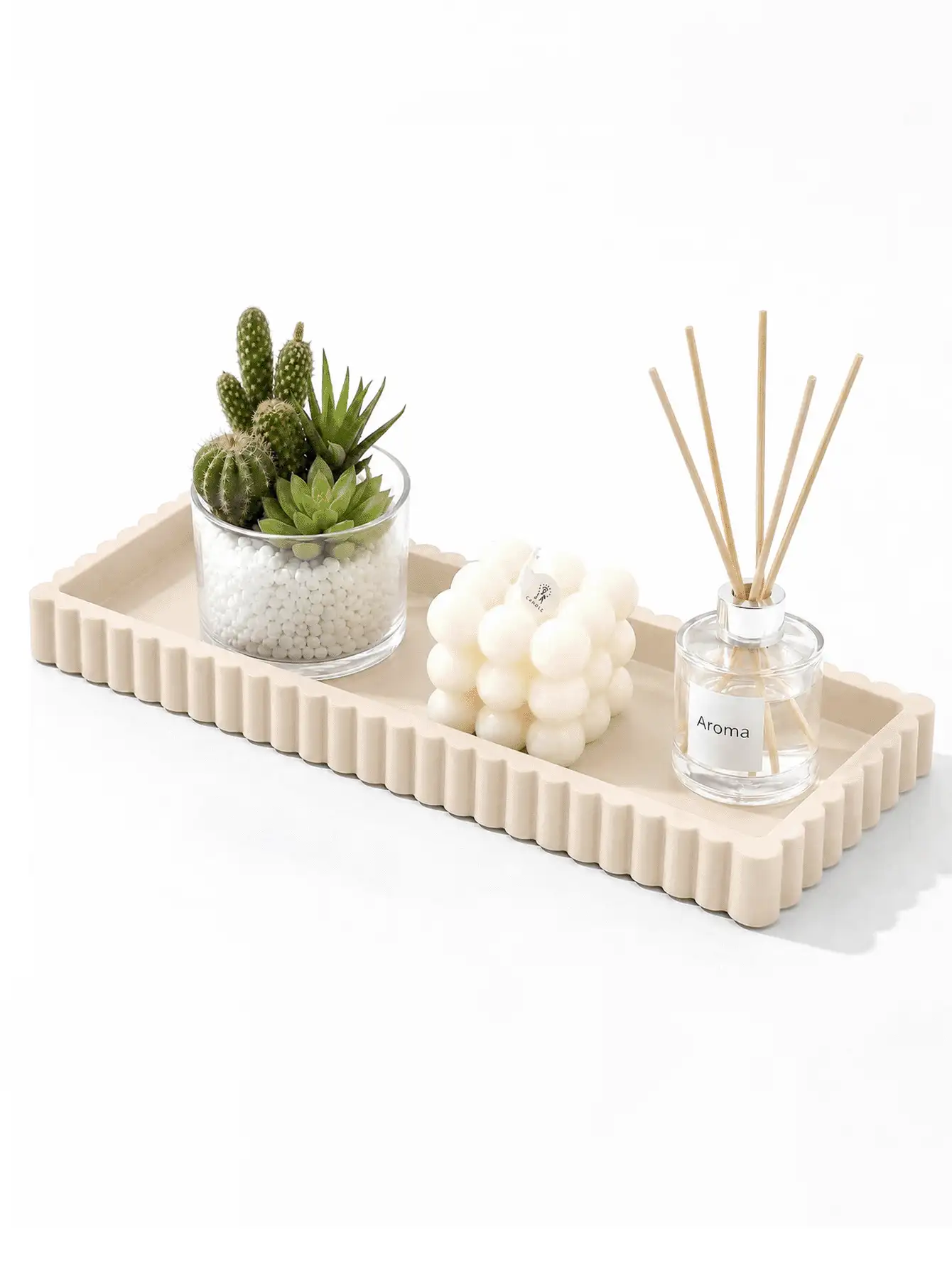 1/2 Pieces Silicone Decorative Tray Set - Rectangular Jewelry Dish, Cosmetic Organizer, Bathroom Catch-All Tray, Small Storage Tray - View 2