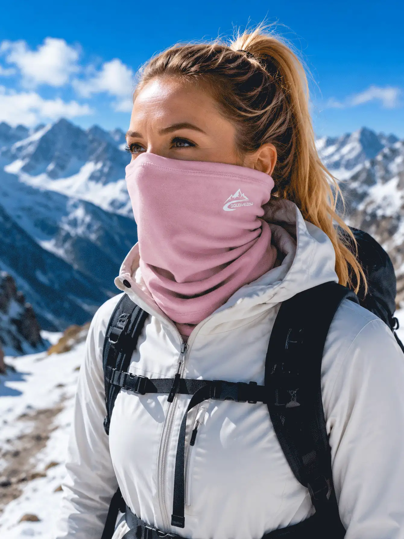 Thickened Cold-Proof Neck Warmer Scarf, Windproof Face Mask, Fleece Face Mask Scarf, Unisex Warm Ski Mask, Balaclava, Outdoor Skiing, Cycling, Hiking, Running, Horse Riding, Autumn/Winter Cold Weather Sports Running Accessories - Multicolor - View 2