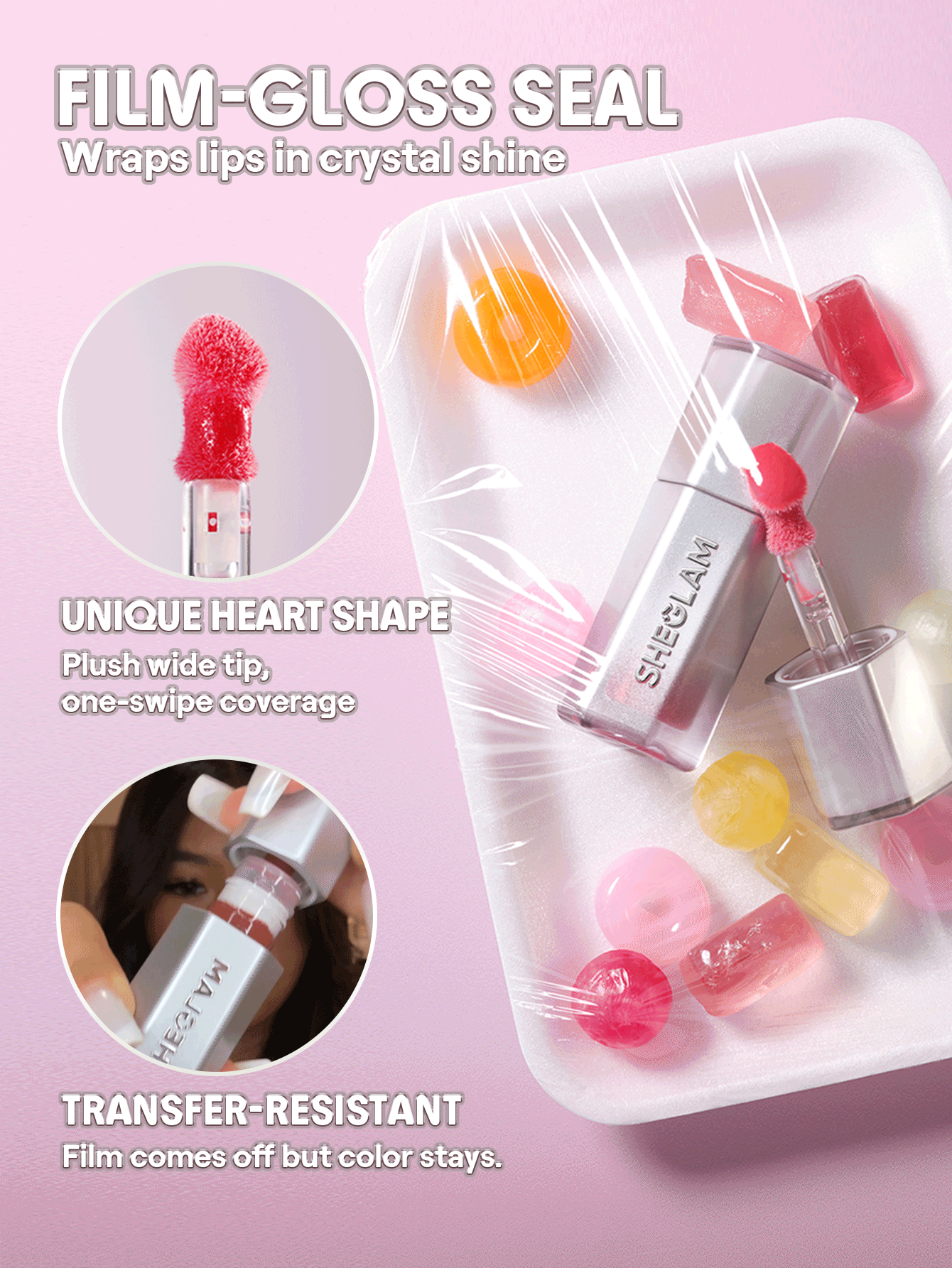 SHEGLAM [2件組] Glass Lock 亮澤唇釉與唇線染唇液套組 - 505 但首先,咖啡+高調 - 查看 10