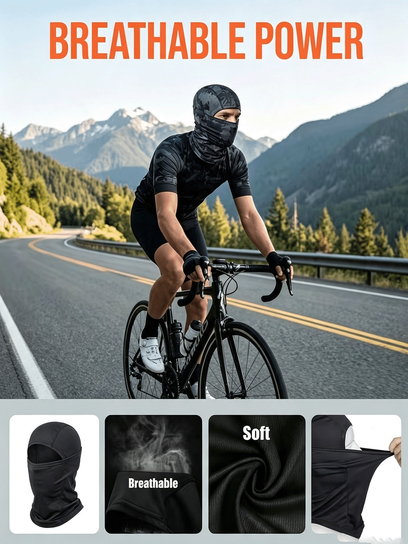 Windproof Thermal Ski & Motorcycle Mask Full Face & Head Cover For Men & Women Face Mask Balaclava Suitable For Football Cycling Motorcycling Hiking Cold Weather Riding Gear Winter Sports With Skiing Snowboarding Motorc