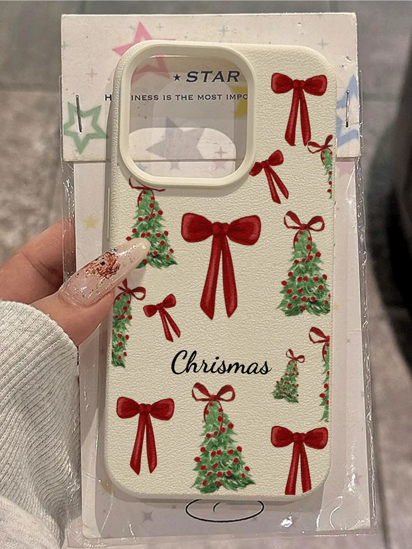 1pc Customizable Christmas Theme Phone Case Compatible With IPhone 11/12/13/14/15/16/16Pro/16ProMax/17/17pro/17ProMax/18pro 18ProMax - Multicolor - View 4