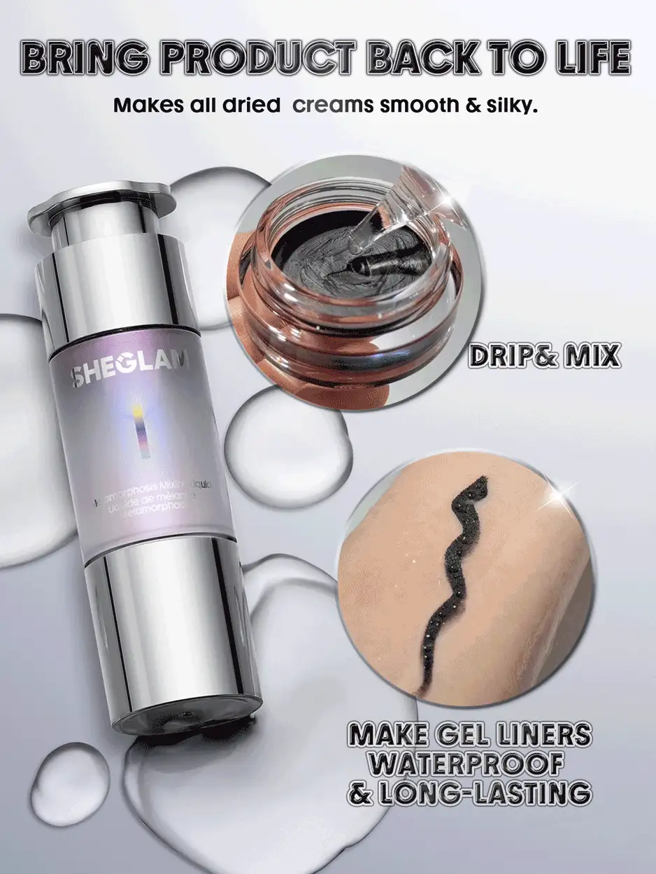 SHEGLAM [2Pcs] Prismalight Baked Eyeshadow & Mixing Liquid Bundle Set - 03 Ultraviolet Strobe - View 6
