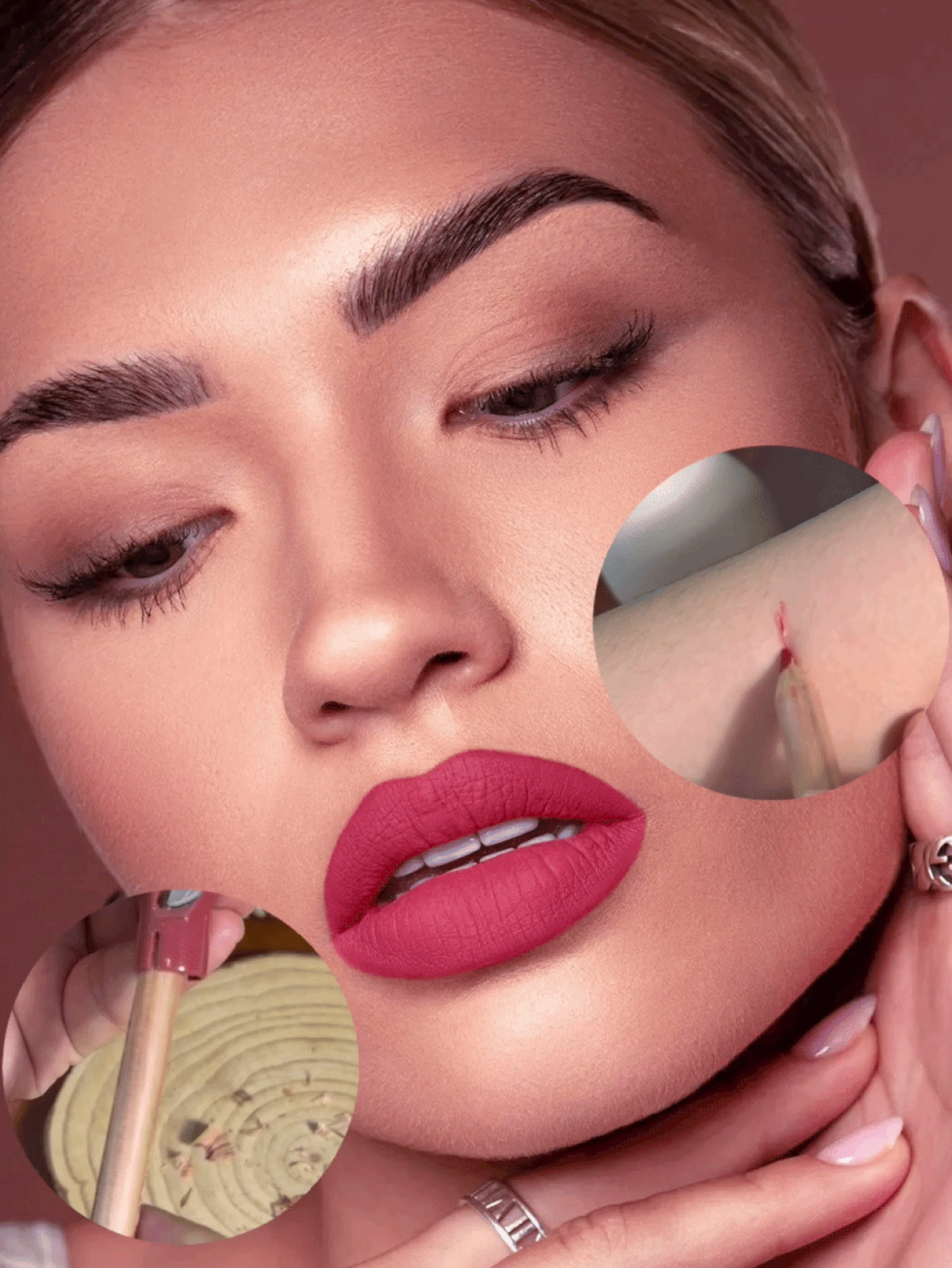 Pudaier Matte Nude Lip Liner - Pensil Bibir Tahan Air Berpigmen Tinggi dan Tahan Lama, Warna Nude Alami Cocok untuk Kulit Cerah, Aplikasi Halus untuk Membingkai Bibir, Sempurna untuk Riasan Sehari-hari dan Hari Valentine - 05 - View 2