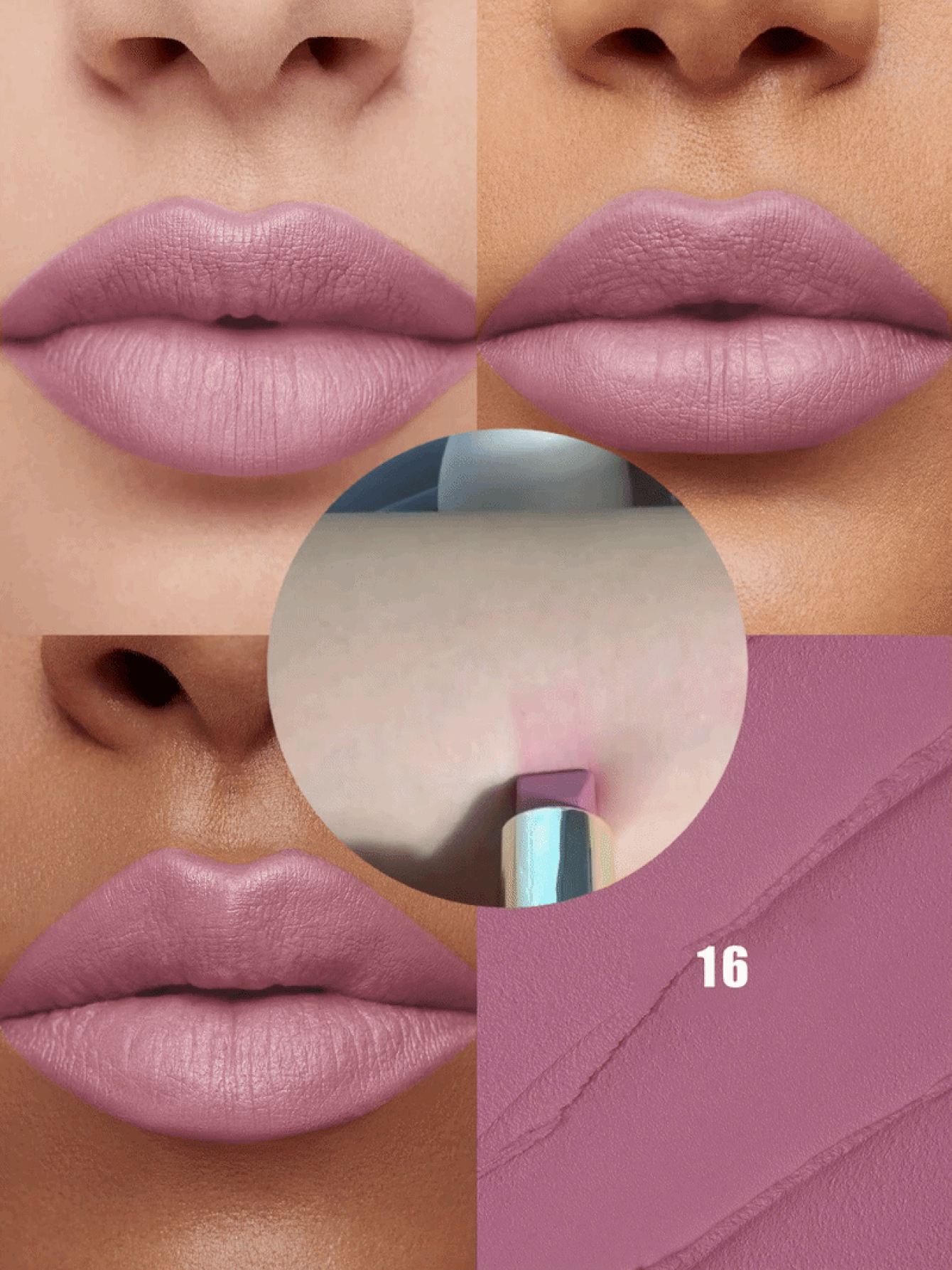 Pudaier 1pc Pink Nude Waterproof Non-Smudge Lipstick, Suitable For All Skin Tones, Perfect Valentine's Day Gift For Her - 16 - View 2