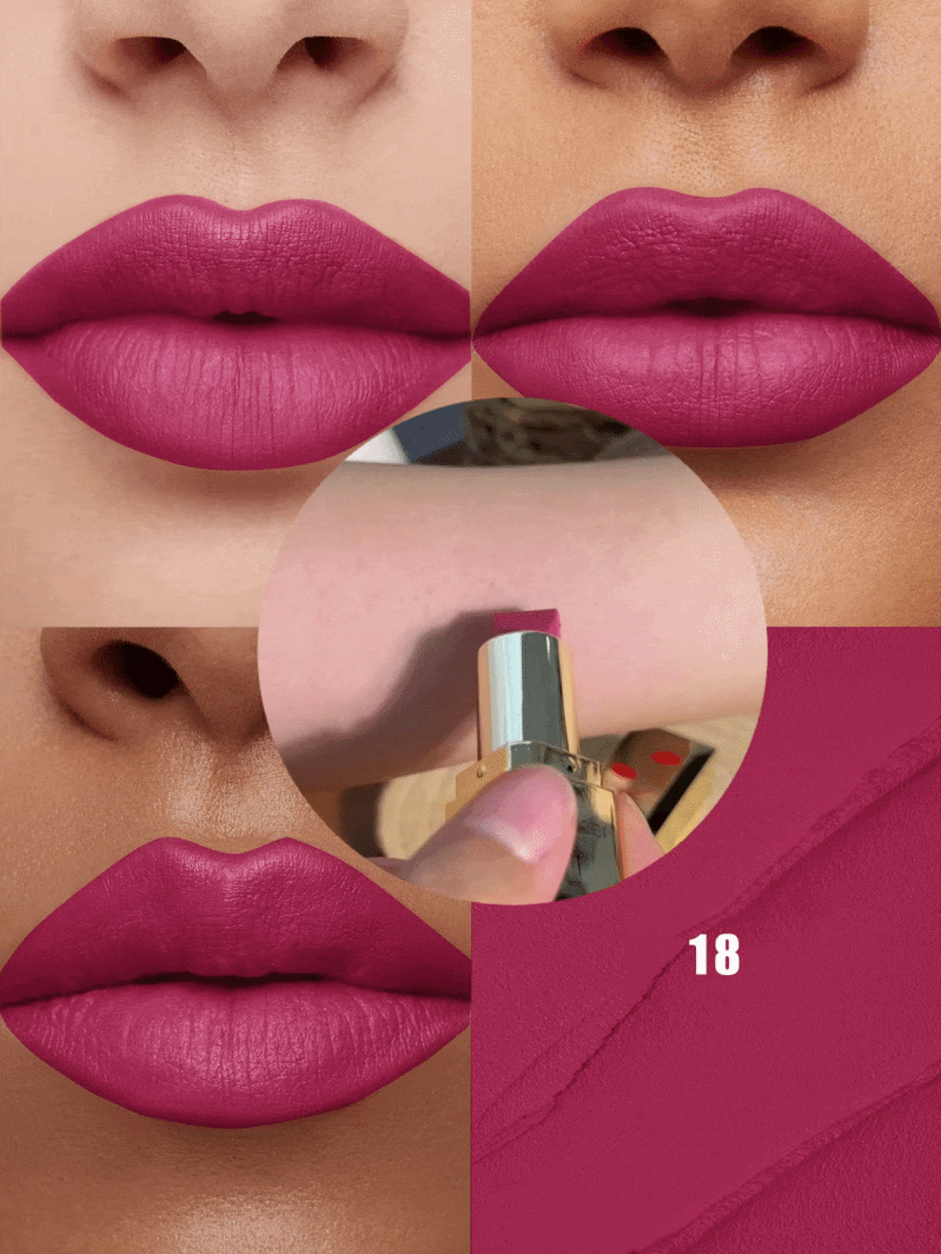 Pudaier 1pc Matte Velvet Lipstick, Smooth Application, Rich Color, Buildable Coverage, Suitable For All Skin Tones, Perfect Valentine's Day Gift For Her - 18 - View 2