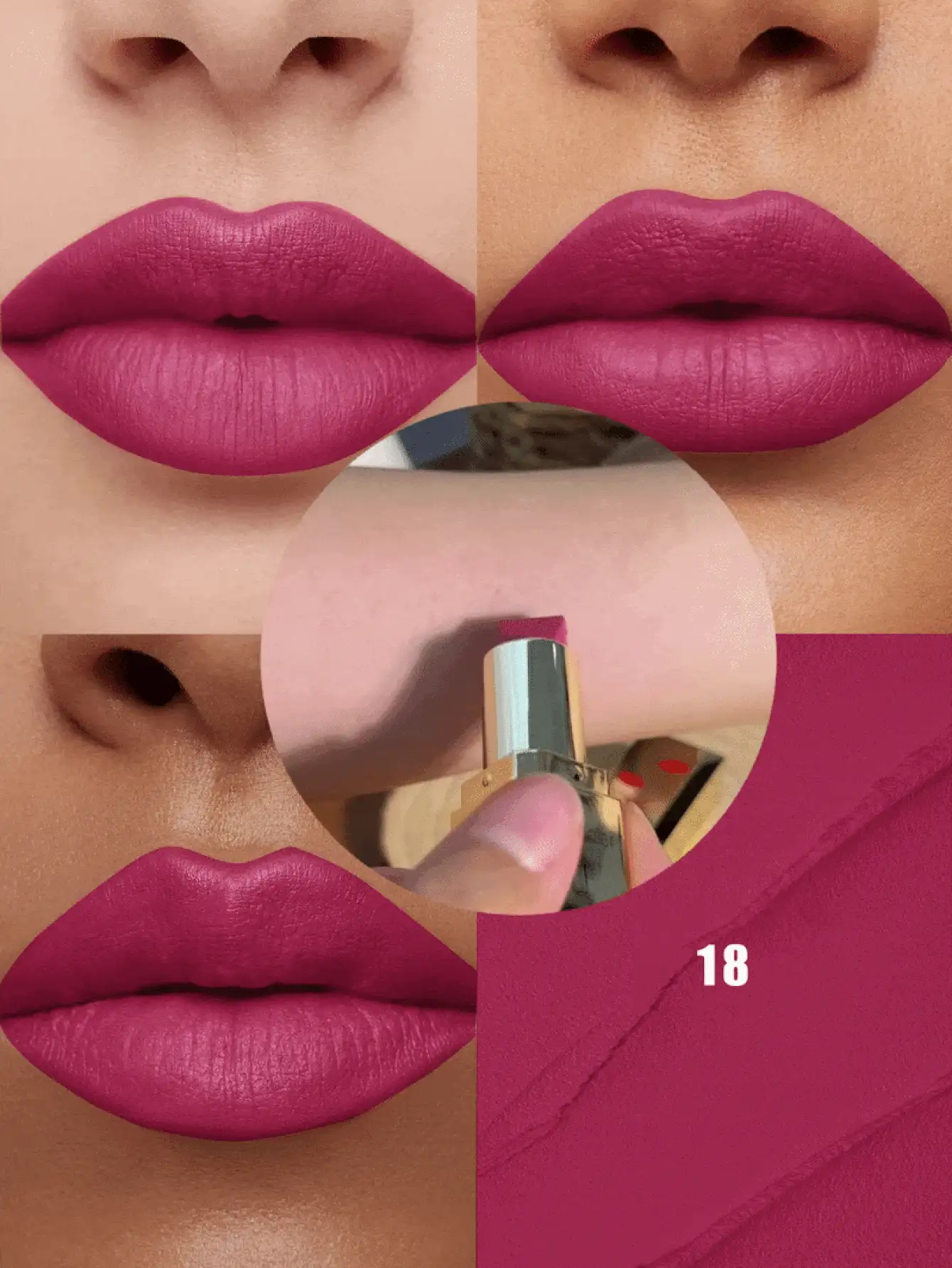Pudaier 1 buah Lipstik Pink Nude Tahan Air dan Tidak Pudar, Cocok untuk Semua Warna Kulit, Hadiah Hari Valentine yang Sempurna untuknya - 18 - View 2