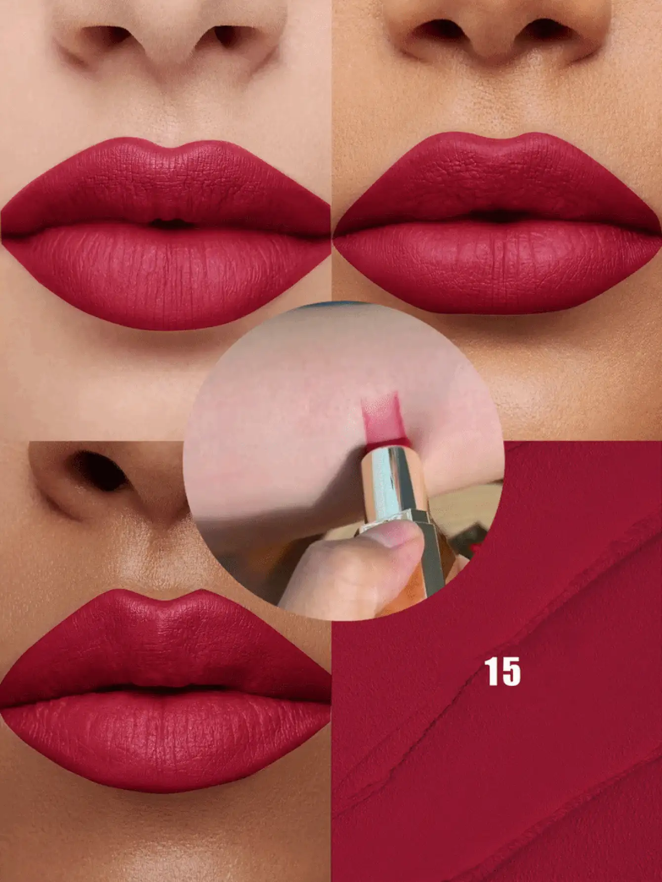 Pudaier 1pc Pink Nude Waterproof Non-Fading Lipstick, Suitable For All Skin Tones, Perfect Valentine's Day Gift For Her - 15 - View 2
