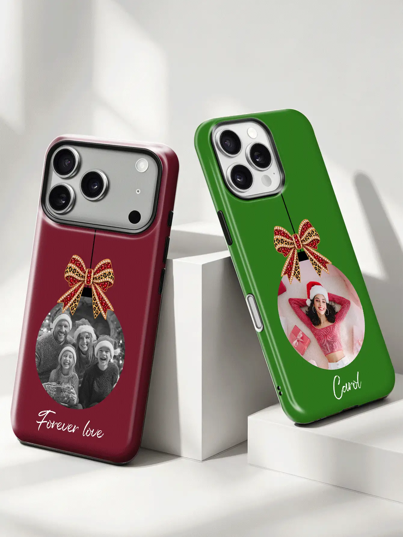 1pc DIY Burgundy Seven-Star Ladybug Fashion Pattern Design Phone Case, Cherry Red Ladybug Personalized Customized 2-In-1 Glossy Texture Protective Shell, Personalized Signature Phrase Customized Student Couple Best Friend Daily Commute Holiday Anniversary Exclusive Gift Phone Case Customized 2-In-1 Glossy Hard Shell Full Coverage Protective Cover Compatible With Iphone 11/12/13/14/15/16/17 Pro Max/18 Pro Max - Multicolor - View 2