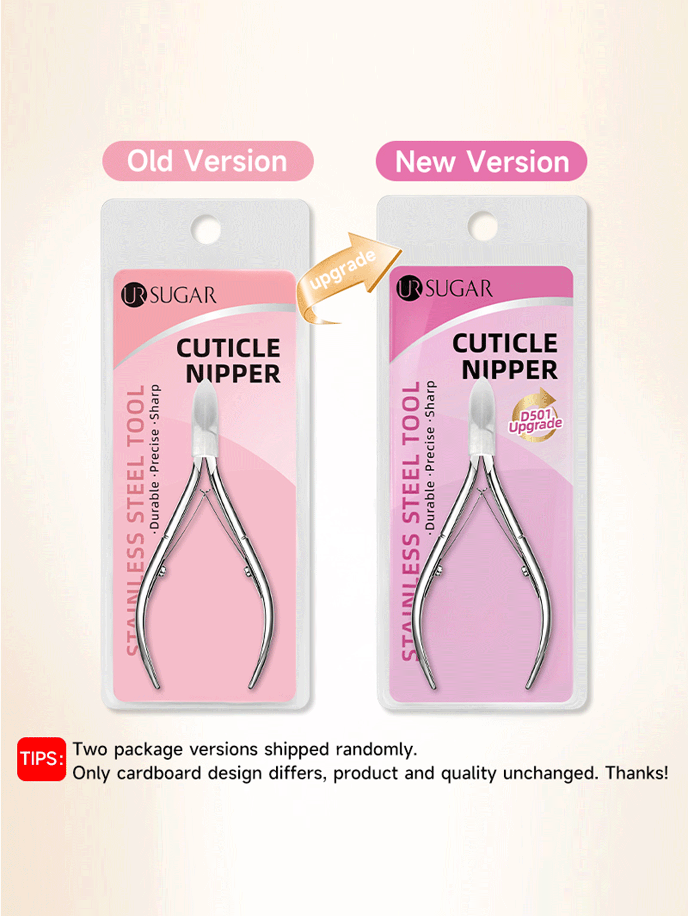 UR SUGAR Upgraded Stainless Steel Pointed Double Spring Cuticle Nipper Professional Nail Tool Suitable For Salon And Home Manicure - Silver - View 11