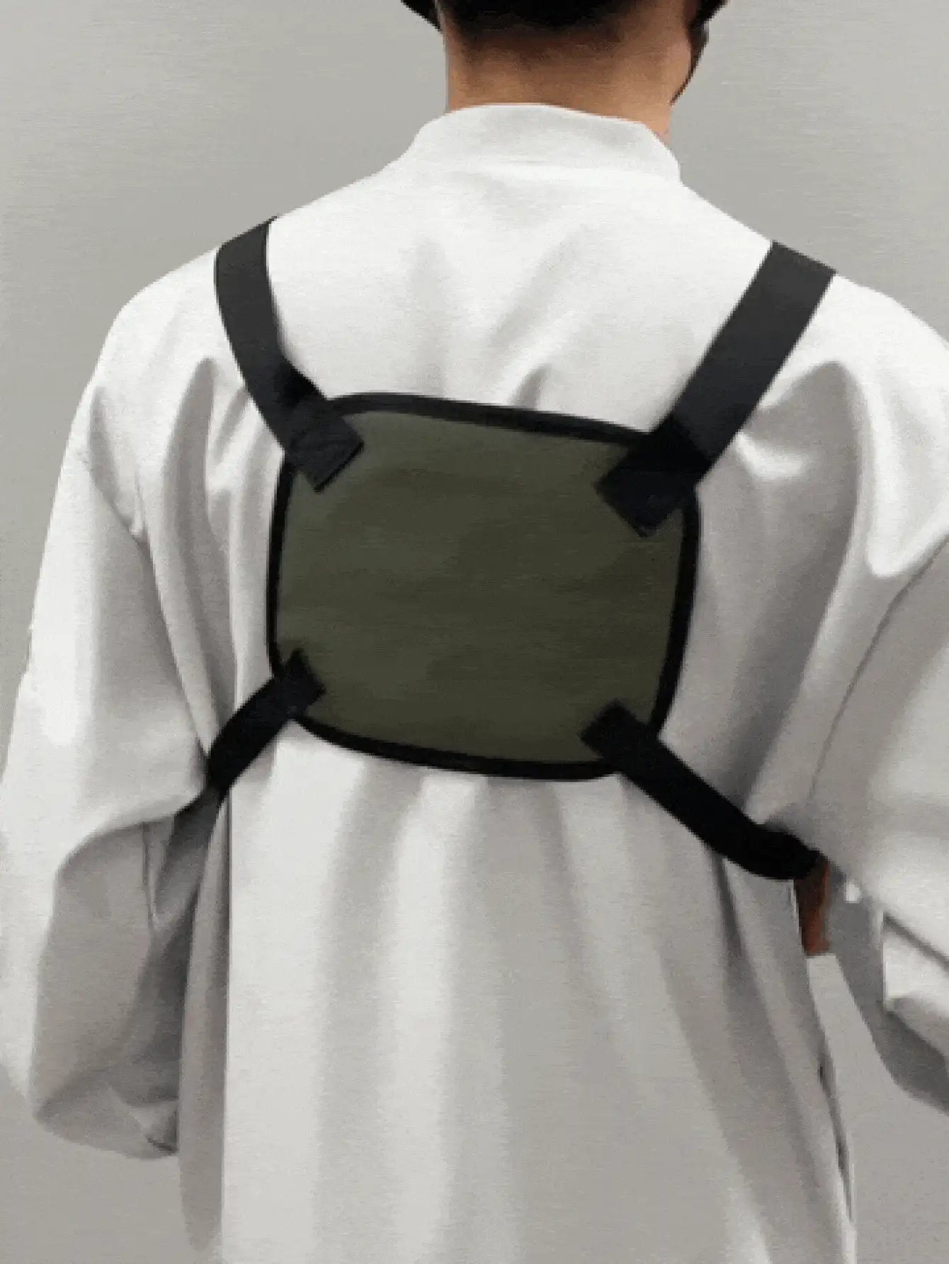 1pc Multifunctional Tactical Vest Bag, Multi-Pocket Design, Secure Zipper, Adjustable, Portable Tactical Gear For Men Hikers, Suitable For Street Style, Training, Outdoor Fitness, Gym, Camping Accessories - Multicolor - View 3
