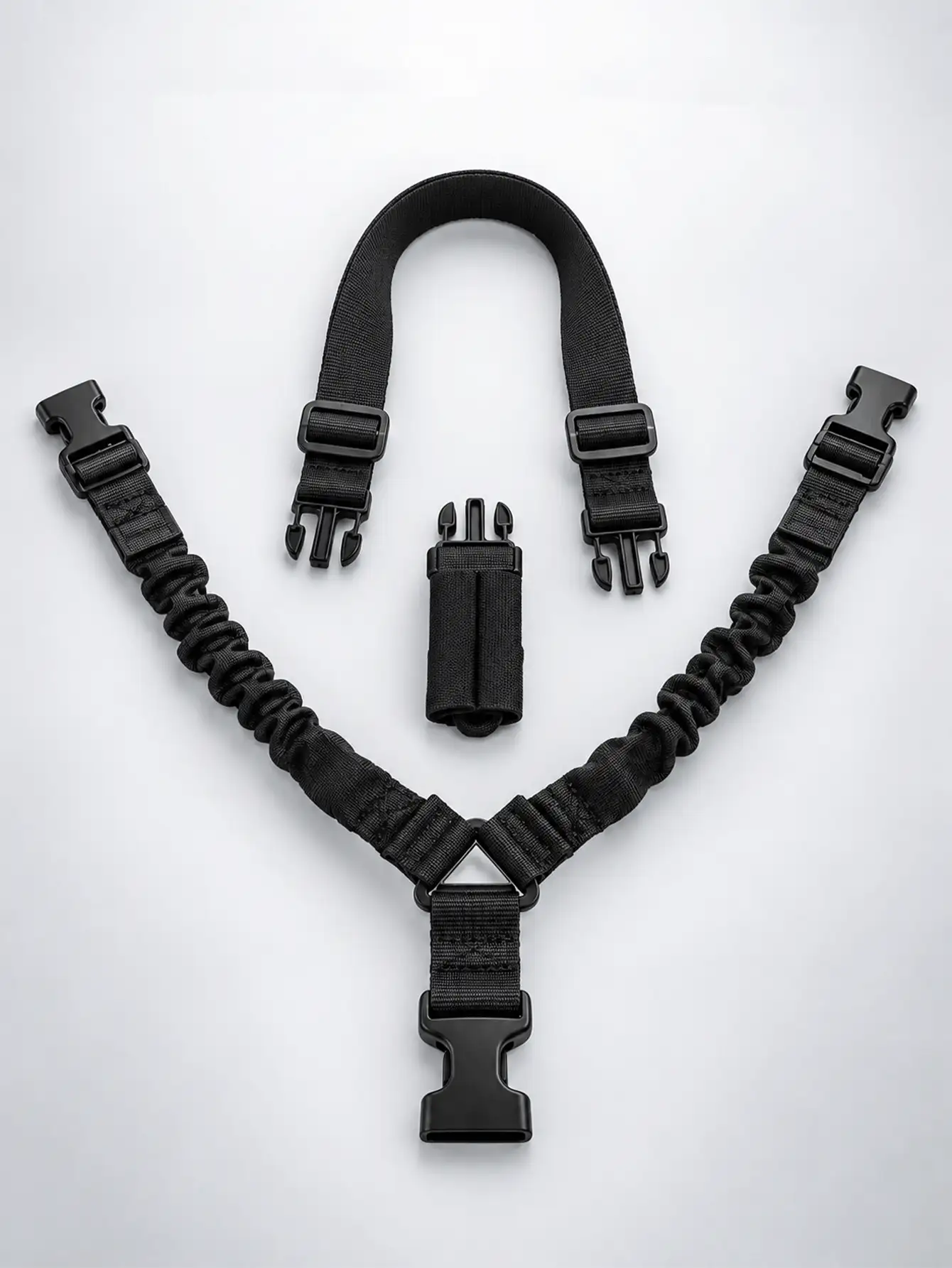 Men's Quick-Release Buckle Multi-Function Dual-Point Shoulder Strap, Universal Nylon Strap For Portable Equipment, Suitable For Duty, Outdoor Travel, Tactical Belt Gear, Engineering Vest, Bulletproof Holster Vest, Hunting Accessories - Multicolor - View 2