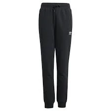 Adidas 女士运动裤，透气舒适，高弹力，柔软弹力腰带，饰有品牌标志，多功能修身款，适合健身房、瑜伽、日常训练、通勤 IW3498 - 黑色 - 查看 1
