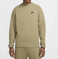 Nike, Sportswear Tech Fleece Crew, FB7916-276, (TRUNG TÍNH OLIVE/ĐEN) XL - Màu xanh ô liu/đen trung tính - Xem 1