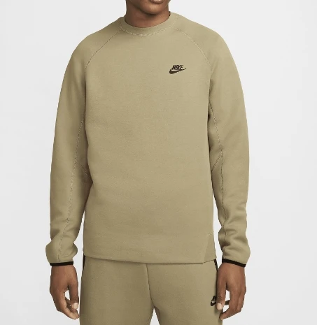 Nike, Sportswear Tech Fleece Crew, FB7916-276, (TRUNG TÍNH OLIVE/ĐEN) XL - Màu xanh ô liu/đen trung tính - Xem 1