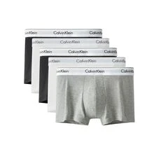 Calvin Klein LOW RISE TRUNK 5PK Blk/Blk W Turbulence Logo/Blk W Petunia Pink Logo/ - Black/Gray - View 1