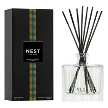 Nest Amalfi Lemon & Mint Reed Diffuser 5.9oz/175ml – Reed Diffuser, Long-Lasting Fragrance, For Home Decor Lovers, Lemon, Clear, Suitable For Living Room - Multicolor - View 1