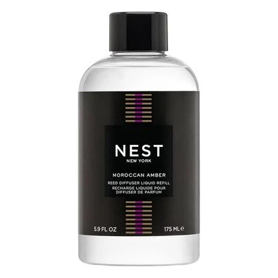 Nest Moroccan Amber Reed Diffuser Liquid Refill 5.9oz/175ml Fragrance For Up To 90 Days, Flame Free Girlfriend Wife Mother Friend Boyfriend Husband Father Brother Birthday Graduation Party Travel Camping Outdoors School Campus Trip Festivals Anniversary Office Winter Christmas Special Occasions, Party