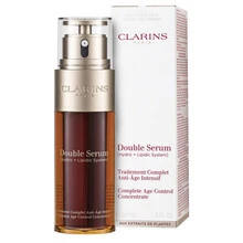 Clarins 双效精华液 全效抗衰老 1盎司/30毫升 抗衰老，显著紧致、平滑肌肤，提升光泽，适合所有肤质、年龄和种族。 女友 妻子 母亲 朋友 男友 丈夫 父亲 兄弟 生日 毕业派对 旅行 露营 户外活动 学校 校园旅行 节日 周年纪念 办公室 秋季 圣诞节 秋季妆容 - 彩色 - 查看 1