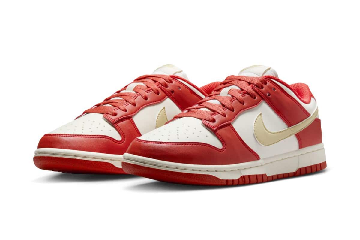 Nike Dunk Low Next Nature 女款运动鞋，休闲轻便舒适，缓震鞋底，耐穿百搭，日常街头运动款，红色 DD1873-602 - 淺紅色 - 查看 1
